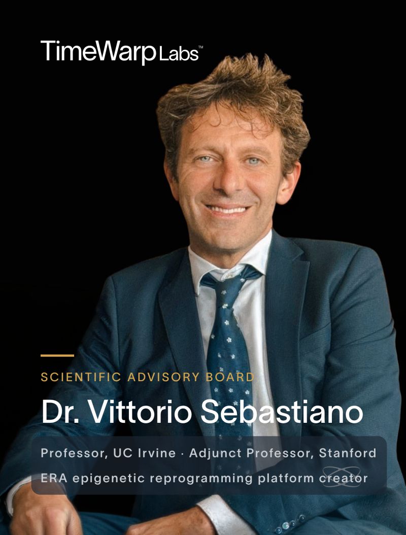 Dr. Vittorio Sebastiano has joined the TimeWarp Science Advisory Board