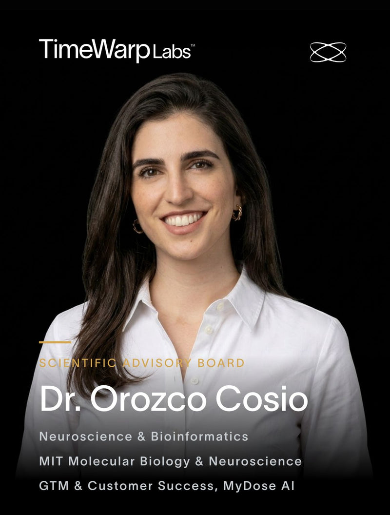 Dr. Danielle Orozco Cosio joins the TimeWarp Labs Scientific Advisory Board