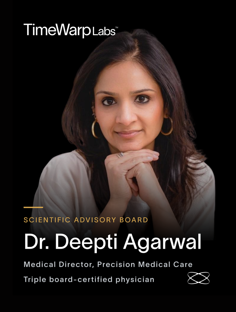 Dr. Deepti Agarwal has Joined the TimeWarp Science Advisory Board