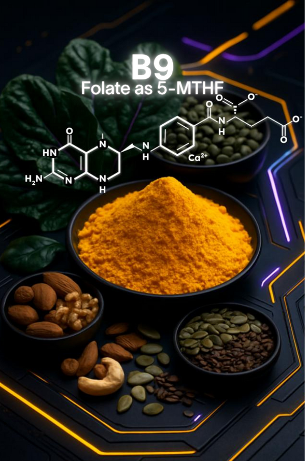 B9 Folate (as 5-MTHF)