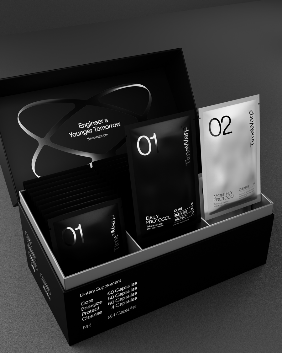 TimeWarp Protocol 01 in single-serve daily sachets