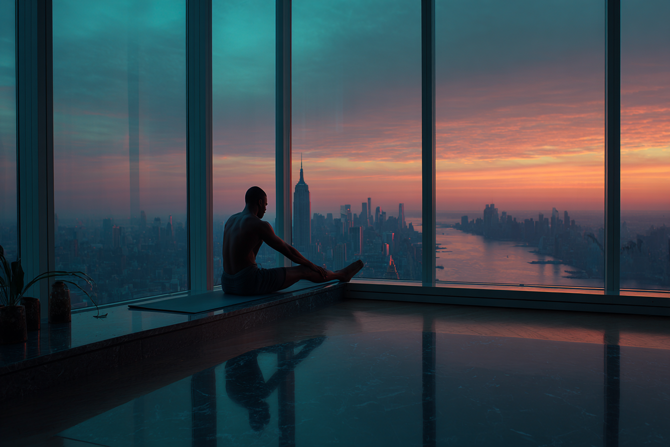 Morning light over the city